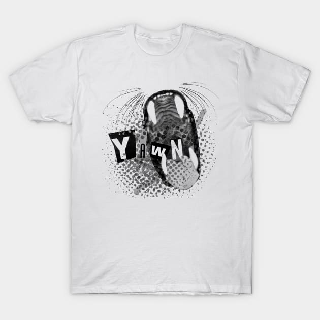 The Big Yawn T-Shirt by CuttingCollage